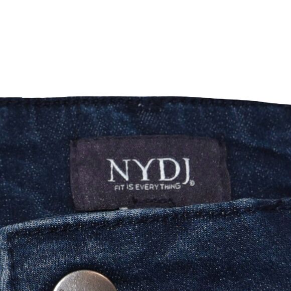 NYDJ Jeans Womens 18 Petite Medium Blue Denim Marilyn Straight Lift Tuck Tech - Picture 7 of 11